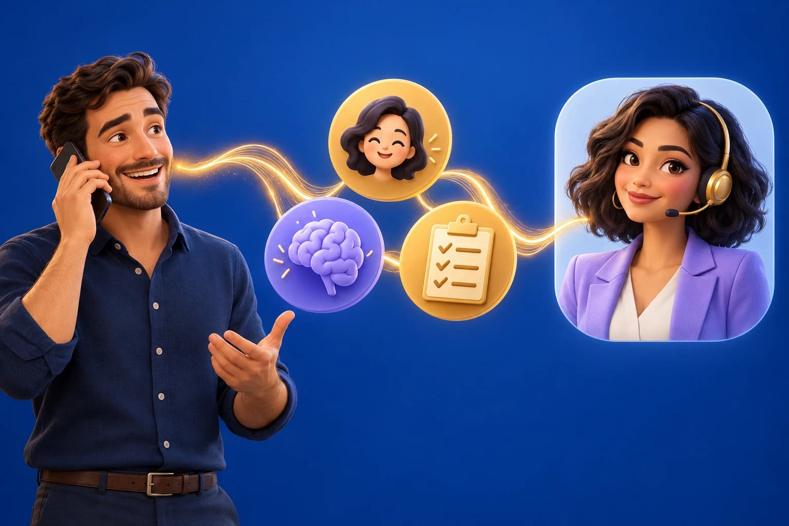 Build your AI receptionist by talking: onboarding conversation scans your site and configures your agent
