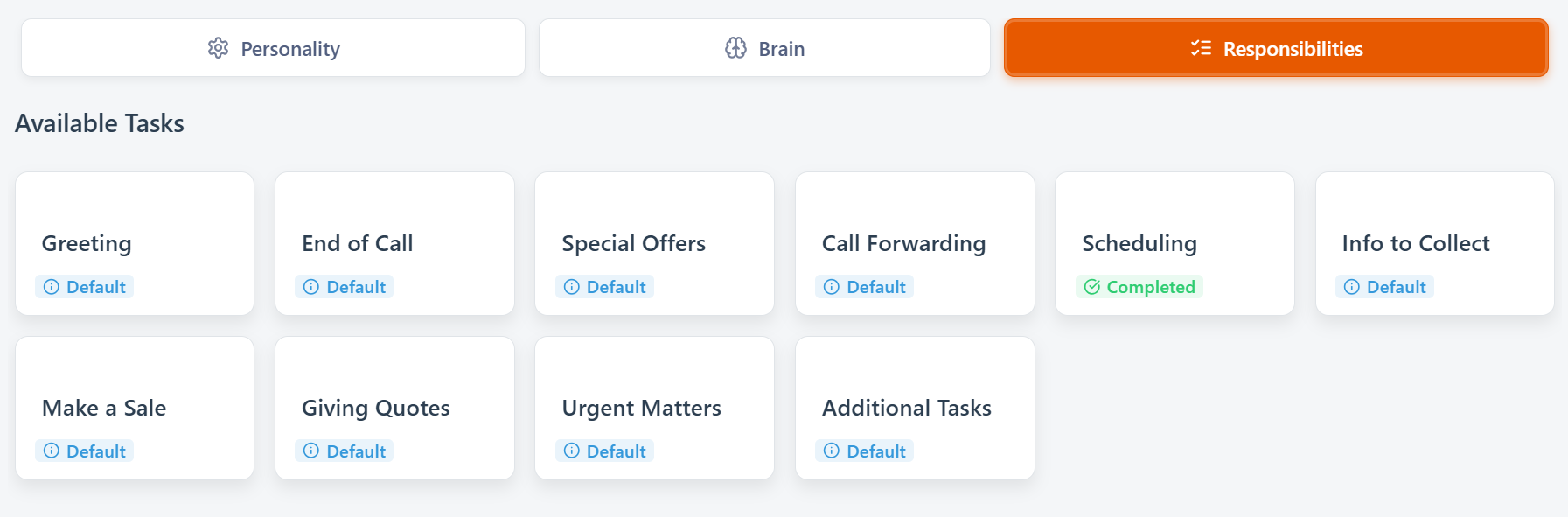 Agent Task Design UI